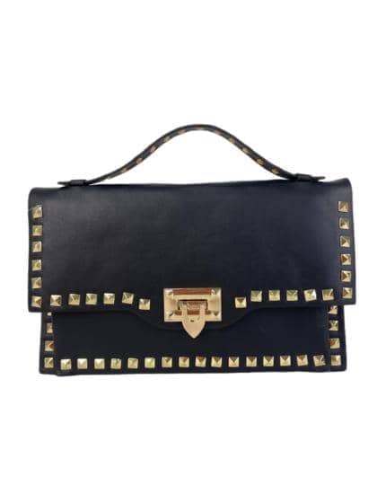 Amira – Borsa in pelle italiana con rivetti in metallo