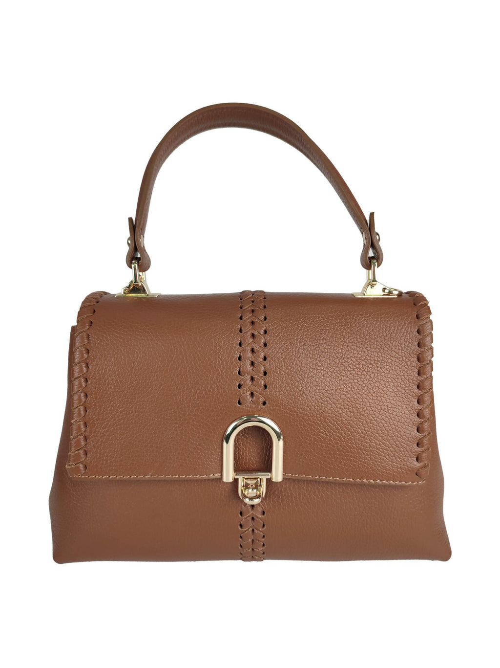 Aria – odinė rankinė su pintos odos detalėmis