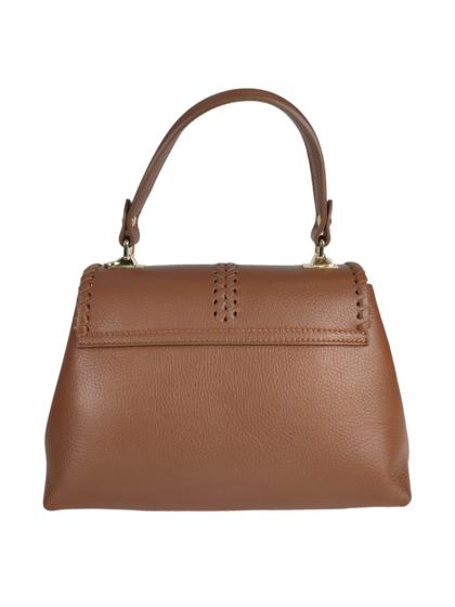 Aria – odinė rankinė su pintos odos detalėmis