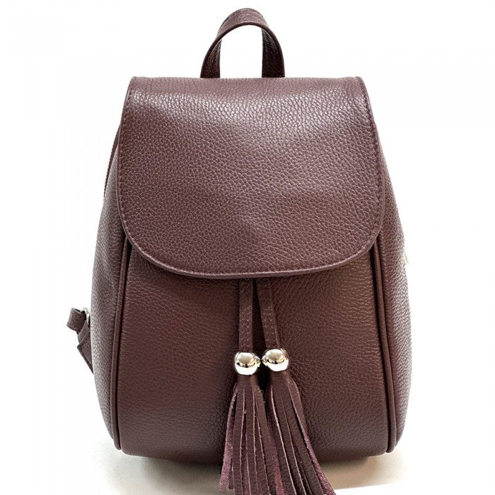 Leather backpack Lockme