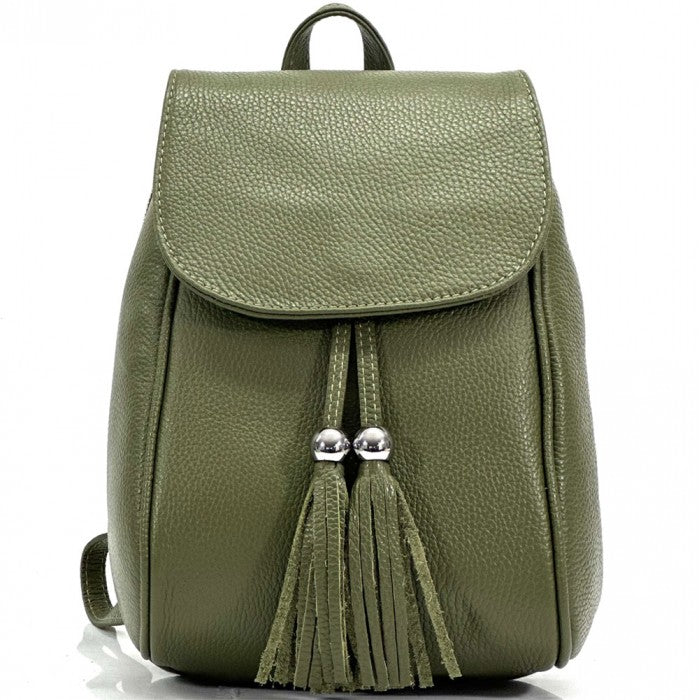 Leather backpack Lockme