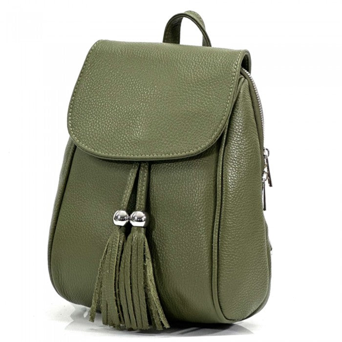 Leather backpack Lockme